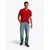TOMMY HILFIGER Majica ESSENTIAL temno rdeča