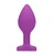 Ouch! Diamond Heart Butt Plug Regular Purple