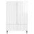 Kreveta s ladicama Bijela visokog sjaja 66 x 34,5 x 97 cm