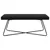 klupa Crna 110 x 40 x 45 cm Baršun