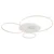 Globo 48466-70W-LED prigušiva plafonska svetiljka INVERTINA 70W/230V 105x26,5 cm srebrna + daljinski upravljač