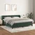 Vidaxl Box spring postelja z vzmetnico temno zelena 180x200 cm žamet