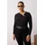 Trendyol Curve Ženska bluza Tbbaw26Af00010, Crna