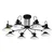 Plafonska lampa F7066-8C BK