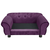 Sofa za pse bordo 72 x 45 x 30 cm plišana