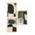 Wallity Set uramljenih MDF slika Myk3015-1, 3 dijela