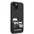 Maska Karl Lagerfeld and Choupette Liquid Silicone za iPhone 14, Crna
