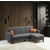 ATELIER DEL SOFA Ugaona garnitura Polya Dark Grey
