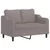 Dvosed taupe 140 cm blago