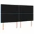 Vidaxl LED vzglavje z LED lučmi Argyle Temno modra 90 cm Žamet