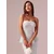 Embody Ženska haljina Emily Tint Bandeau, Svetloplava
