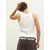 Bershka Majica  temno siva / off-bela