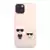 Maska Karl Lagerfeld Silicone Case Karl&Choupette za iPhone 13 Light Pink.