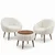 ATELIER DEL SOFA Fotelje i klub stočić Lida Wellsoft White