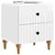 Noćni ormar 2 pcs Bijela visokog sjaja 43 x 34,5 x 48 cm
