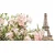 Slika Eifflov stolp in cvetovi - 80x40