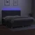 Vidaxl Box spring postelja z vzmetnico LED temno siva 200x200 cm blago