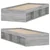 Vidaxl Posteljni okvir siva sonoma 75x190 cm