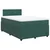 Vidaxl Box spring postelja z vzmetnico temno zelena 120x200 cm žamet