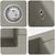 Umivaonik Siva 620 x 500 mm 80% kvarc i 20% smola
