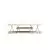 Hanah Home TV komoda Canaz, 120x33x30 cm, Krem-crna