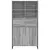 Kreveta 2 pcs Siva Sonoma 81 x 36 x 150.5 cm Konstruirano drvo