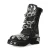 Čevlji NEW ROCK - CRUST NEGRO, ESPEJO PLATA, ESPEJO - M.727-S6