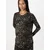 Only Maternity Majica OLMBALA  rjava / siva / črna
