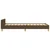 Vidaxl Posteljni okvir brez vzmetnice temno rjav 90x190 cm blago