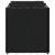 Vrtna sadilica s 3 posude crna 105 x 30 x 32 cm od poliratana