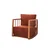 Atelier del Sofa Fotelja Sallanan 71x80x57cm Bordo
