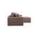 Atelier del Sofa Ugaona garnitura Pirlo 145x43x206cm Braon
