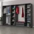 Hanah Home Kale 6093 Garderober, 270x210x52cm, Crni