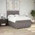 Vidaxl Box spring postelja z vzmetnico taupe 140x190 cm blago