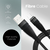 megaMIŠKA Micro USB kabel 3 metri črn