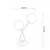 TALIA 47 STONA LAMPA 2*G9 CRNA/BAKAR