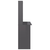 Radni stol s policama visoki sjaj sivi 110x45x157 cm iverica