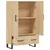 Visoka komoda boja hrasta 69,5 x 31 x 115 cm konstruirano drvo