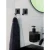 WENKO 71444800 - Dozator tečnog sapuna VACUUM-LOC QUADRO ED 7,5x16 cm crni