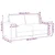 Vidaxl Dvosed temno zelen 180x77x82 cm blago