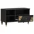 TV ormar s ladicama Crna 80 x 33 x 46 cm Čvrsto drvo manga
