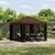 Vidaxl Paviljon 3 x 3 m Rjava Poliester in jeklo 190 gsm