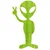 Odsevna nalepka NLP Alien Space Alien Visitor 15cm