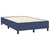 Vidaxl Box spring postelja z vzmetnico moder 120x200 cm blago