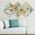 Wallity 4MDF665277676 Dekorativna slika, 4 komada