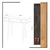 Hanah Home Illas Komoda, Braon-Crna