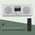 Auna Silver Star Stereo, internetni radio, WiFi, BT, DAB+/FM, bela (KC6-SilverStar ST WH)