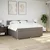 Vidaxl Box spring postelja z vzmetnico taupe 200x200 cm blago