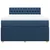 vidaXL vidaXL Box spring postelja z vzmetnico modra 140x190 cm blago, (21310218)