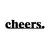 Wallity Zidna dekoracija Cheers, 70x16 cm, Crna